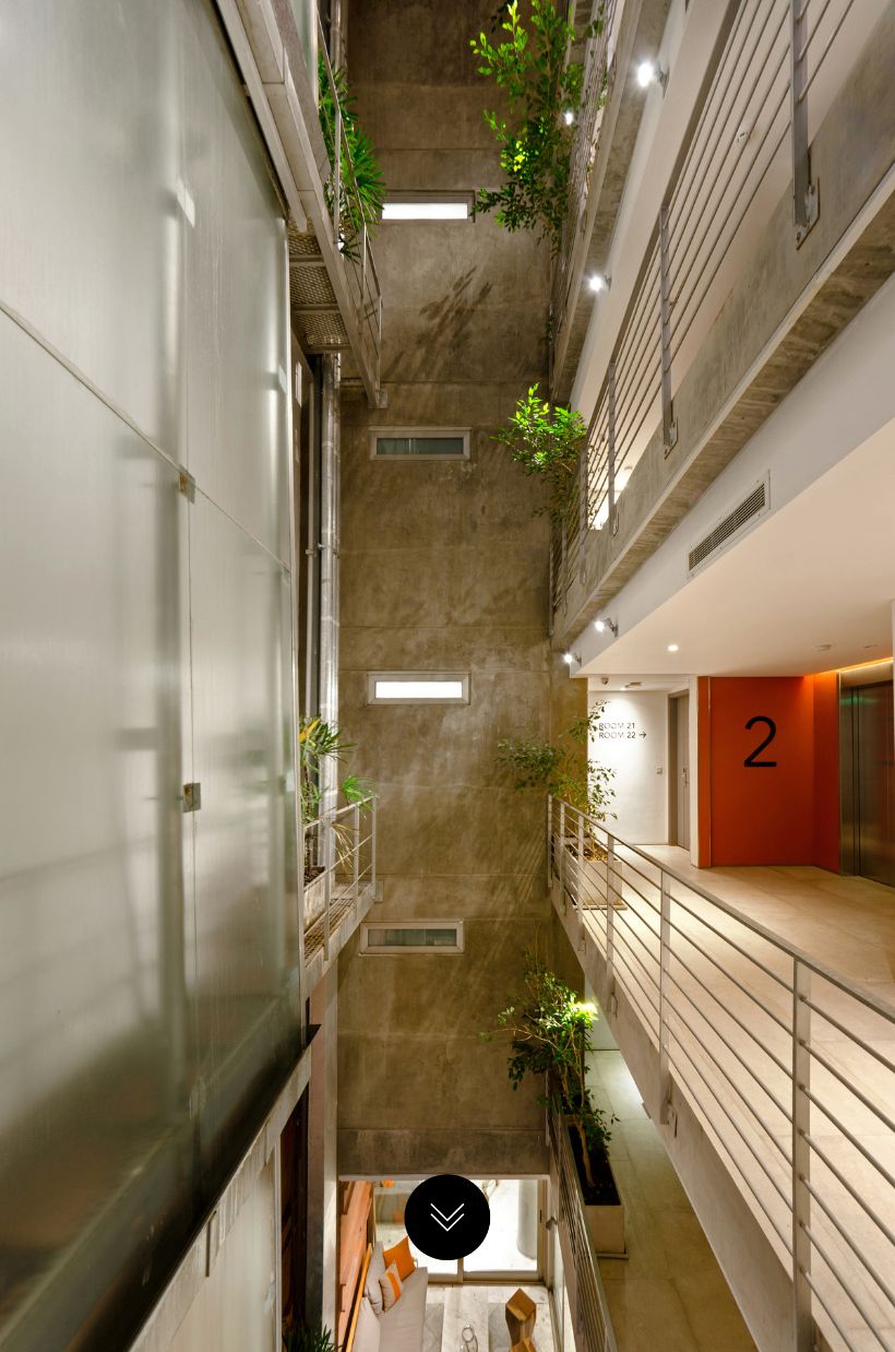 Palo Santo view of hallways